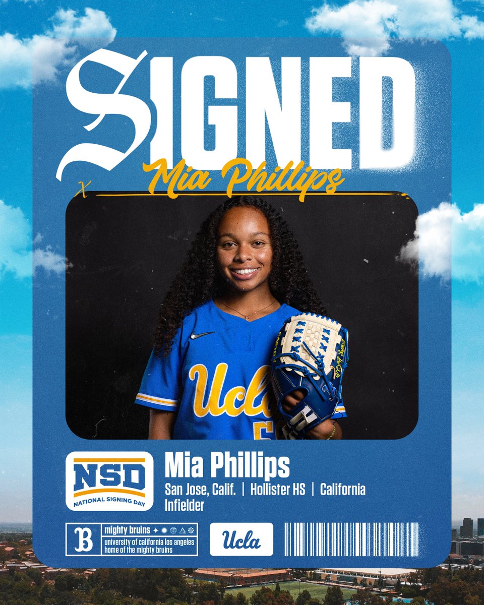 Welcome to Westwood, Mia Phillips! 👏

The Bruins have added ACC All-Freshman Team infielder <a href="/miaphillips2024/">Mia Phillips #56</a>, who started every game last season for the University of California, Berkeley.

#GoBruins | 📝: ucla.in/4l4gDr2