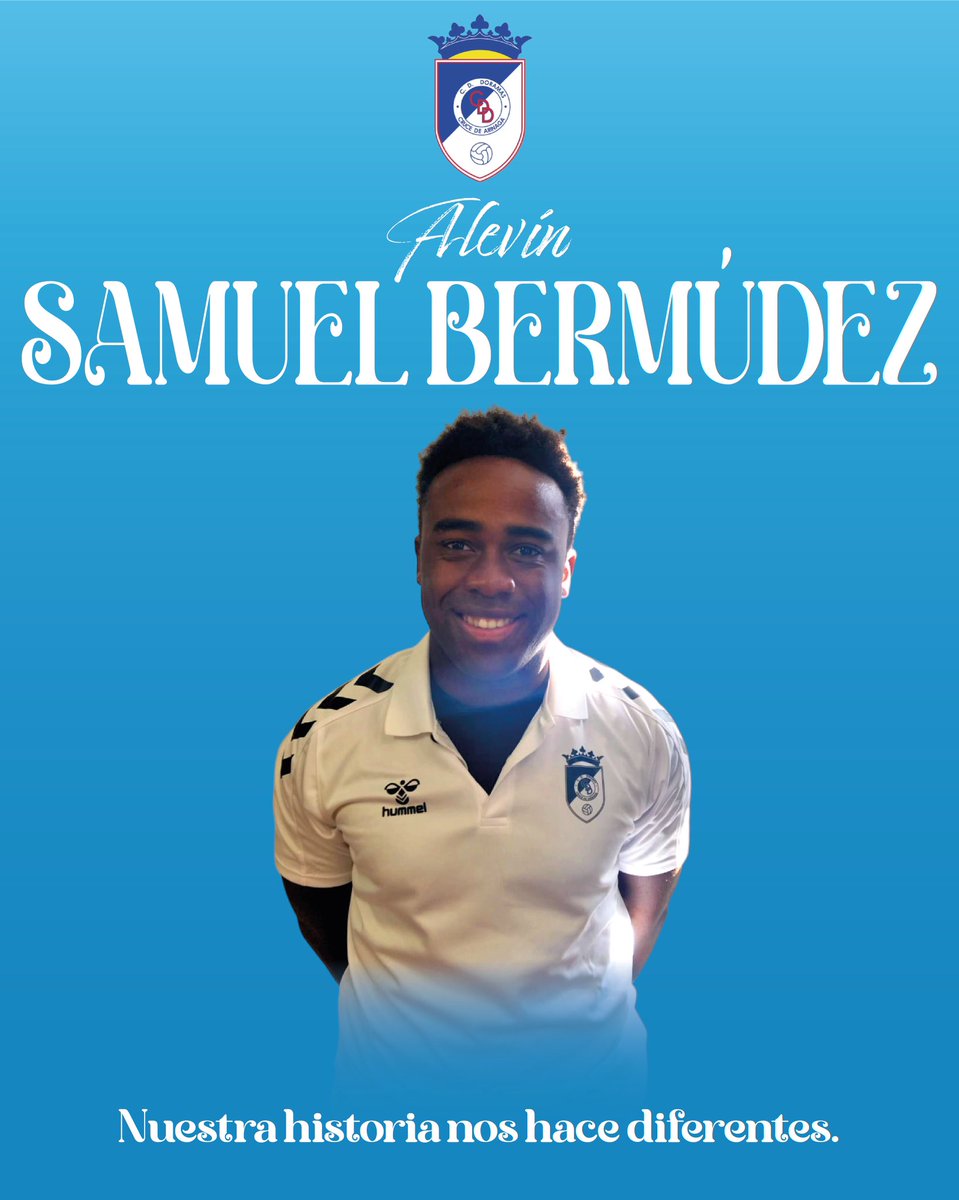 Samuel Bermúdez se incorpora a la estructura de F7 del CD Doramas y estará al frente de uno de los alevines de primer año. Joven pero con amplia experiencia en el fútbol base, Samu llega al club con ilusión y compromiso para poner su trabajo al servicio de nuestros jóvenes.🩵🤍