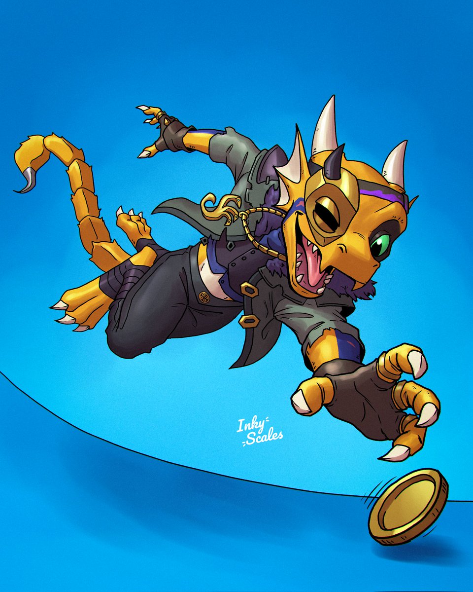 Art Commission From:
<a href="/InkyScales/">InkyScales (Commissions open!)</a> 

#Kobold #Art #SeaOfThieves #Yip