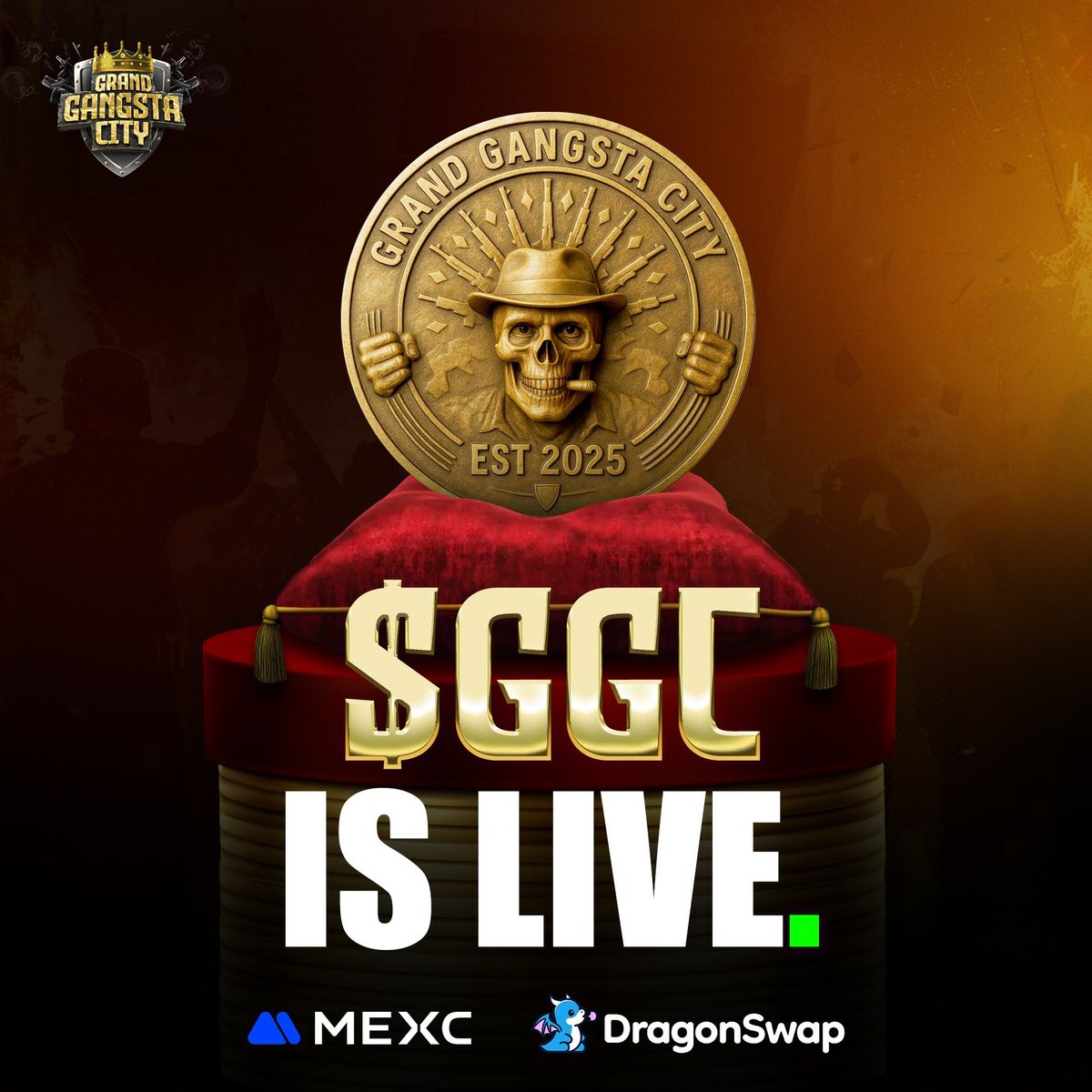 cryptogems555's tweet image. ๐ฅAlpha Call: $GGC 100x (Live on MEXC)๐ฅ
๐ฅBe a part of the most hyped Web3 gaming project๐ฅ
DEX: dragonswap.app/swap
CA: 0x58E11d8ED38a2061361e90916540c5c32281A380
CEX: mexc.com/exchange/GGC_Uโฆ
This is not just a game โ itโs a 100x gem in the making.
@grandgangstaciโฆ