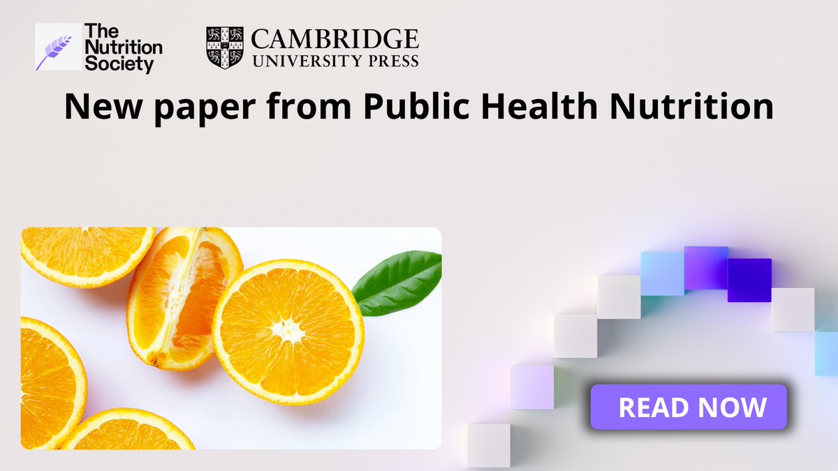 Have you seen the new paper from <a href="/NS_Publications/">Nutrition Society Publications</a> #PublicHealthNutrition on the characteristics and lifestyle of vegetarians in Spain? Read the press release here - cup.org/44U95kr and the paper here - cup.org/46afRF0 <a href="/idibaps/">IDIBAPS</a> #VegetarianNutrition