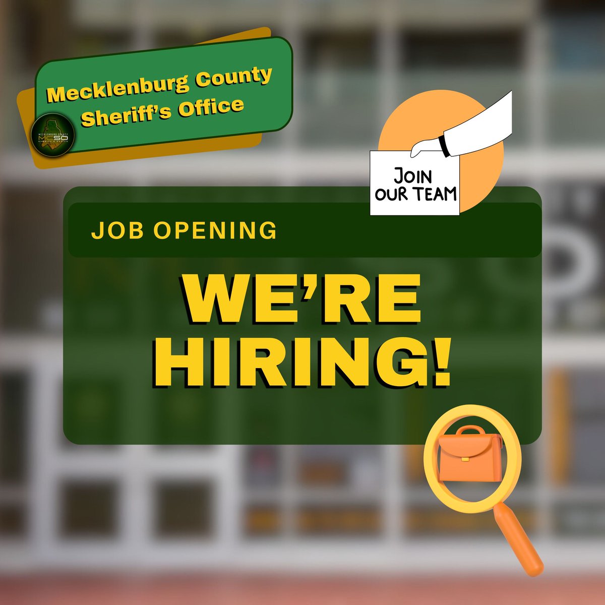 Want to be a part of our esteemed MCSO team? We're in search of a dedicated Fingerprint Examiner.
If you're drawn to meaningful work making a difference to #MeckCounty citizens, we've got a spot for you!
Details: bit.ly/3Uy8mAt
Apply by July 31!
#BeingTheDifference