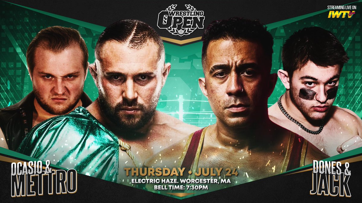 beyondwrestling's tweet image. You have to admire the @WrestlingOpen officials for giving new wrestlers a chance to shine in front of the tastemakers who pack @ehaze_worcester every Thursday. Who will impress most tomorrow night?
beyondwrestlingonline.com/wrestlingopen
Email beyondwrestling@gmail.com to sponsor a wrestler.