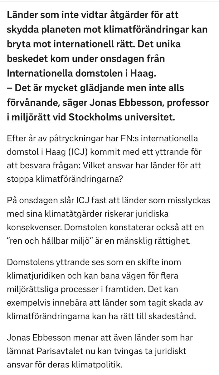 makesdotter's tweet image. Bra! Nu kanske den svenska regeringen kan ta klimatkrisen på allvar och minska utsläppen istället för att öka dem.