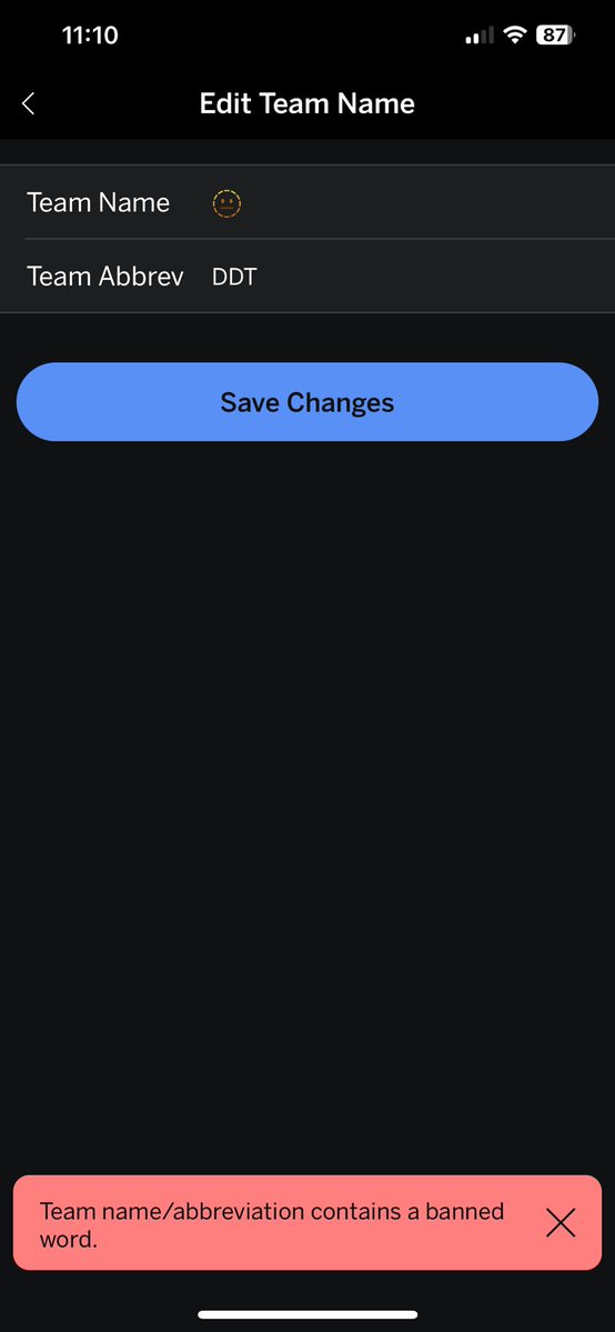 TheFindalorian's tweet image. ESPN Fantasy lets you use emojis as your team name but apparently this particular one is banned?