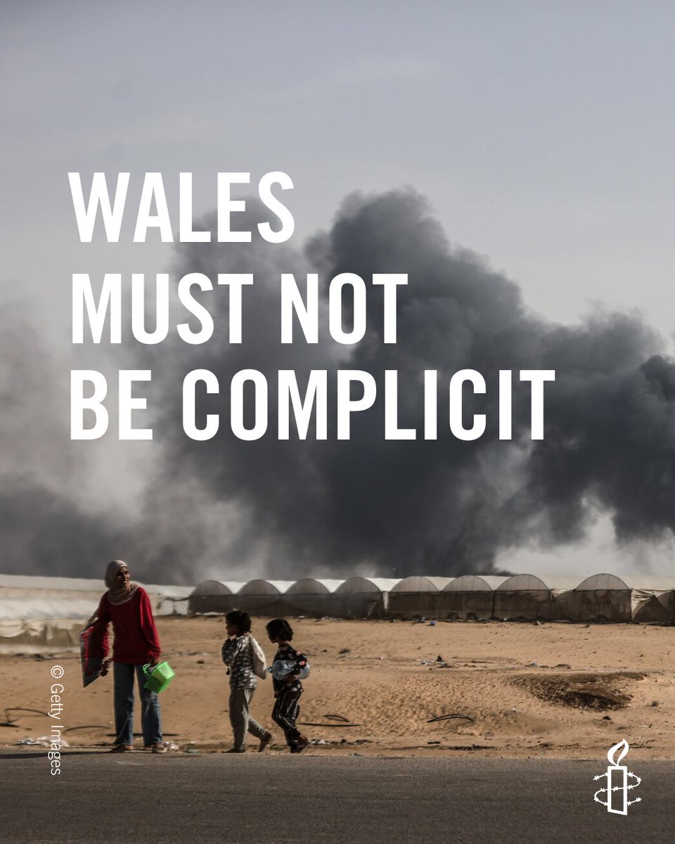 We have criticised the Welsh Government for awarding public funds to a weapons manufacturer that exports military equipment to Israel – despite First Minister claims to the contrary

We need an urgent review of public funding, procurement, and investment

amnesty.org.uk/press-releases…