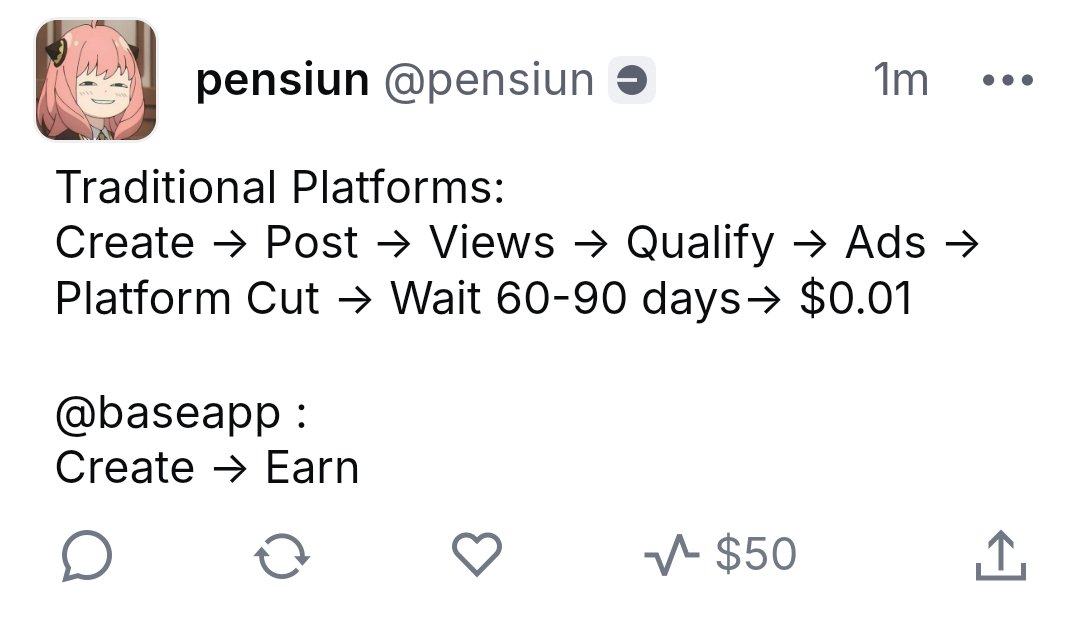 real paid one post 50$ ? wow, simple create to earn <a href="/baseapp/">Base App</a>