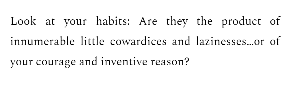 This sentence from Nietzsche? A whole life philosophy.