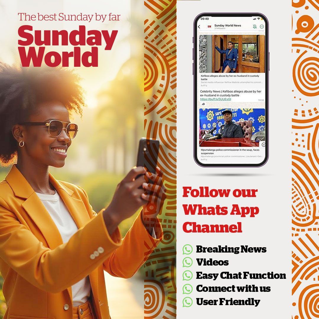 SundayWorldZA's tweet image. Stay ahead of the news with Sunday World! 📰✨
Get breaking news, exclusive videos, and real-time updates—all at your fingertips. 💬📲
Join our WhatsApp Channel today and never miss a story!
Click here to subscribe: 👉 buff.ly/4jPpyx9