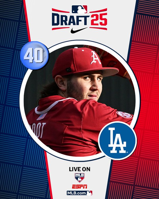 Jim Callis (@jimcallismlb) on Twitter photo Supplemental 1st-rder Zach Root signs w/<a href="/Dodgers/">Los Angeles Dodgers</a> for $2.2 million (slot 40 value = $2,443,600)/ <a href="/RazorbackBSB/">Arkansas Baseball</a> LHP, high-floor starter, low-90s sinker touches 97 mph, three good secondaries (changeup, curveball, slider). <a href="/MLBDraft/">MLB Draft</a> Supplemental 1st-rder Zach Root signs w/<a href="/Dodgers/">Los Angeles Dodgers</a> for $2.2 million (slot 40 value = $2,443,600)/ <a href="/RazorbackBSB/">Arkansas Baseball</a> LHP, high-floor starter, low-90s sinker touches 97 mph, three good secondaries (changeup, curveball, slider). <a href="/MLBDraft/">MLB Draft</a>