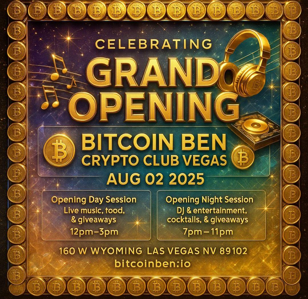 CryptoClubVegas's tweet image. ***August 2nd***
Members Only*
Grand Opening Party🎉
Get a membership here:
bit.ly/CryptoClubVegas
RSVP here: lu.ma/z8gkh0oy