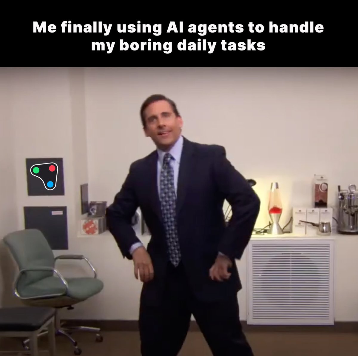 Work’s done. Thanks, agents. Time to dance.