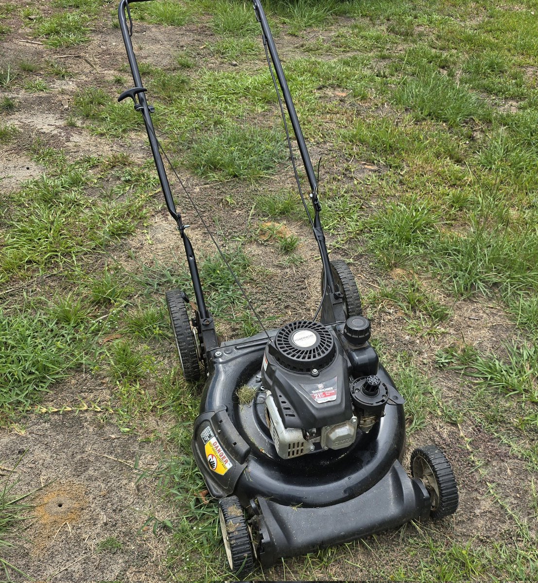 One of the symptoms of dad-itis

Being psyched because you got a good deal on lawn equipment