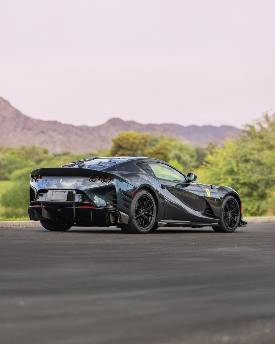 rmsothebys's tweet image. 819 horsepower. 9,500 rpm. The last great V-12 Ferrari?
This 2024 812 Competizione is loaded with $213K in options, including Tailor Made interior, carbon everywhere, and a $820K MSRP.
Just 80 miles. Register to bid at bit.ly/3Gw2On2