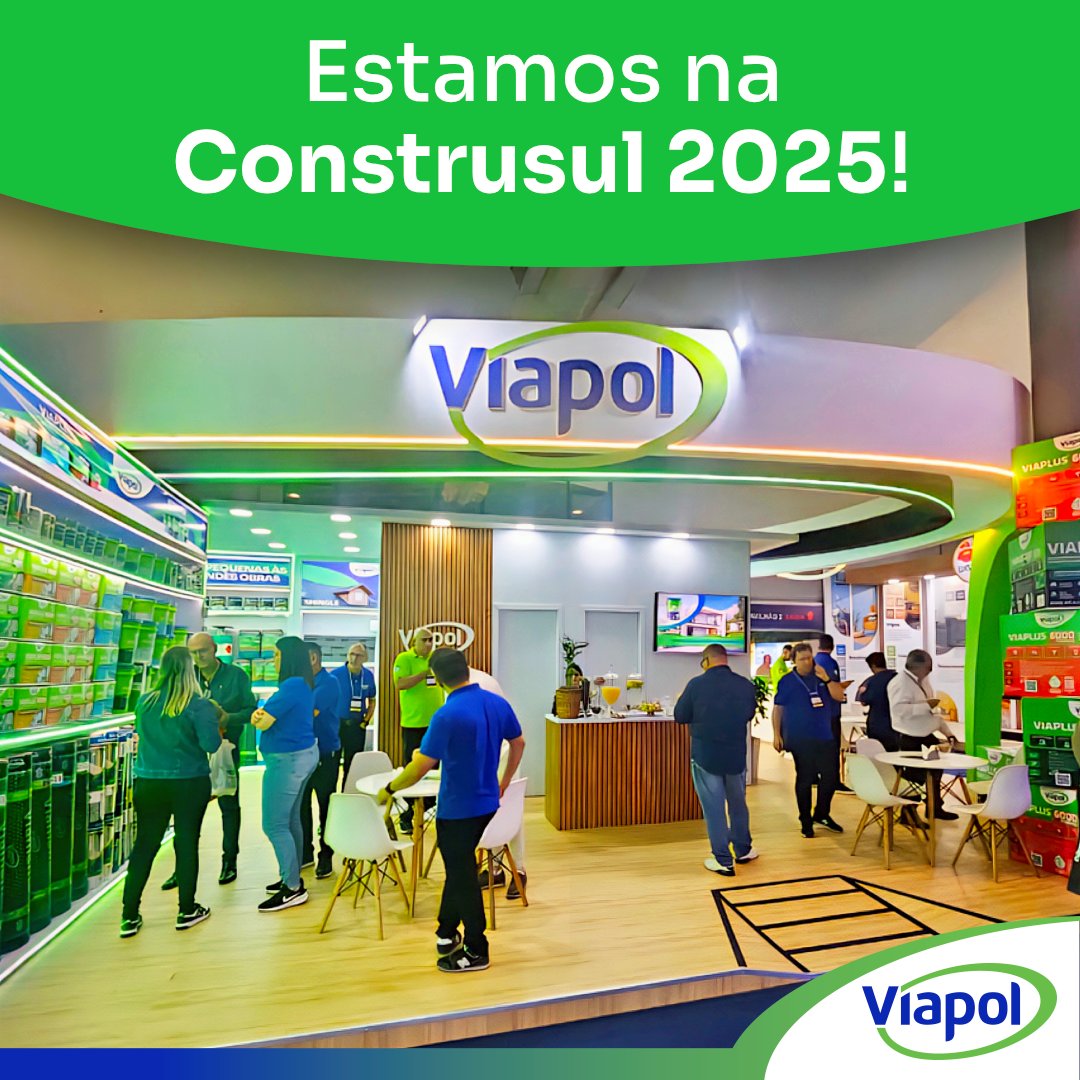Segundo dia de Construsul a todo vapor!

Nosso estande 412 apresenta os lançamentos das linhas Viaplus® e Vedalage®. Além disso, trouxemos as soluções de fibras sintéticas, VIABOC®RALO, manta Amphibia, sistema Vulkem®, Vandex® e sistema de telhados e coberturas Shingle. Não deixe