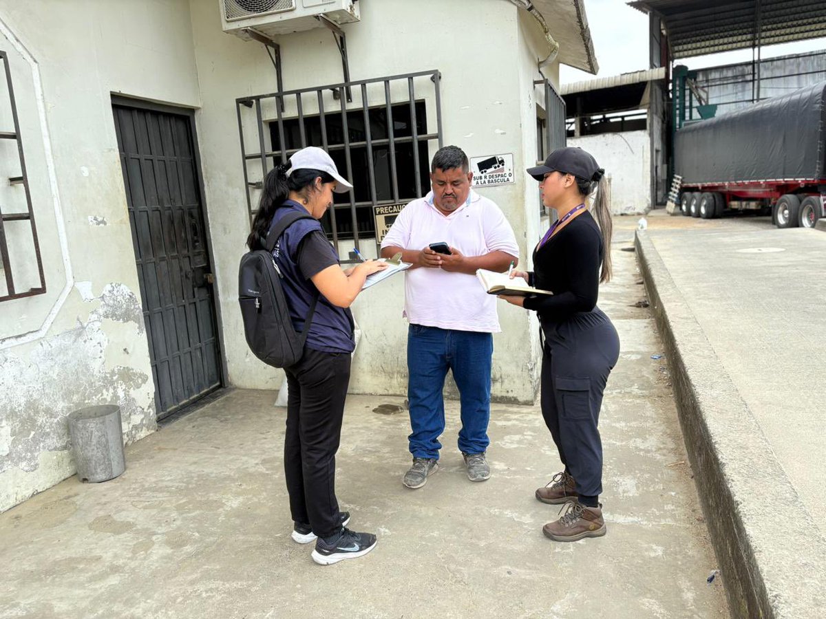 #LosRíos | En coordinación con el <a href="/SRIoficialEc/">SRI Ecuador</a> y la Gobernación de la provincia, realizamos visitas de control a piladoras y procesadoras de arroz paddy en los cantones Montalvo, Baba y Babahoyo, como parte del seguimiento a las acciones propuestas en las mesas de diálogo con el