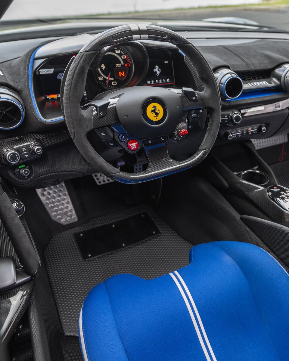 rmsothebys's tweet image. 819 horsepower. 9,500 rpm. The last great V-12 Ferrari?
This 2024 812 Competizione is loaded with $213K in options, including Tailor Made interior, carbon everywhere, and a $820K MSRP.
Just 80 miles. Register to bid at bit.ly/3Gw2On2