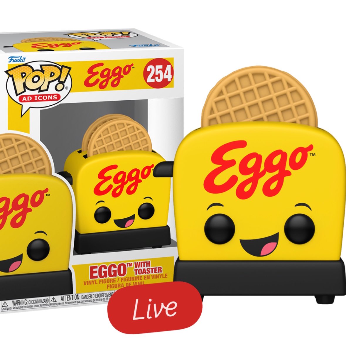FunkoPOPsNews's tweet image. Now Live! Ad Icons Eggo w/ Toaster Funko POP! 🧇🍞 Leggo your... Funko POP! No charge until ship, and free ship $79+ at EE!
EE ~ fnkpp.com/EE
Amzn ~ fnkpp.com/Am723 ~ Later
#Ad #Eggo #Kelloggs #FPN #FunkoPOPNews #Funko #FunkoPOP