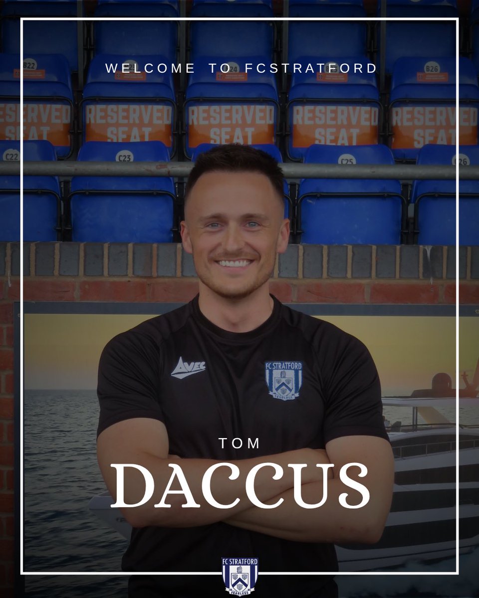 FcStratford's tweet image. γ πππ πππππππ γTOM DACCUS. We are pleased to confirmed that Tom has signed for the 25/26 season.
The dynamic striker with technique to match, has already shown his goalscoring prowess with three first half goals against Central Ajax last time out.
Daccus is a Bearβ¦