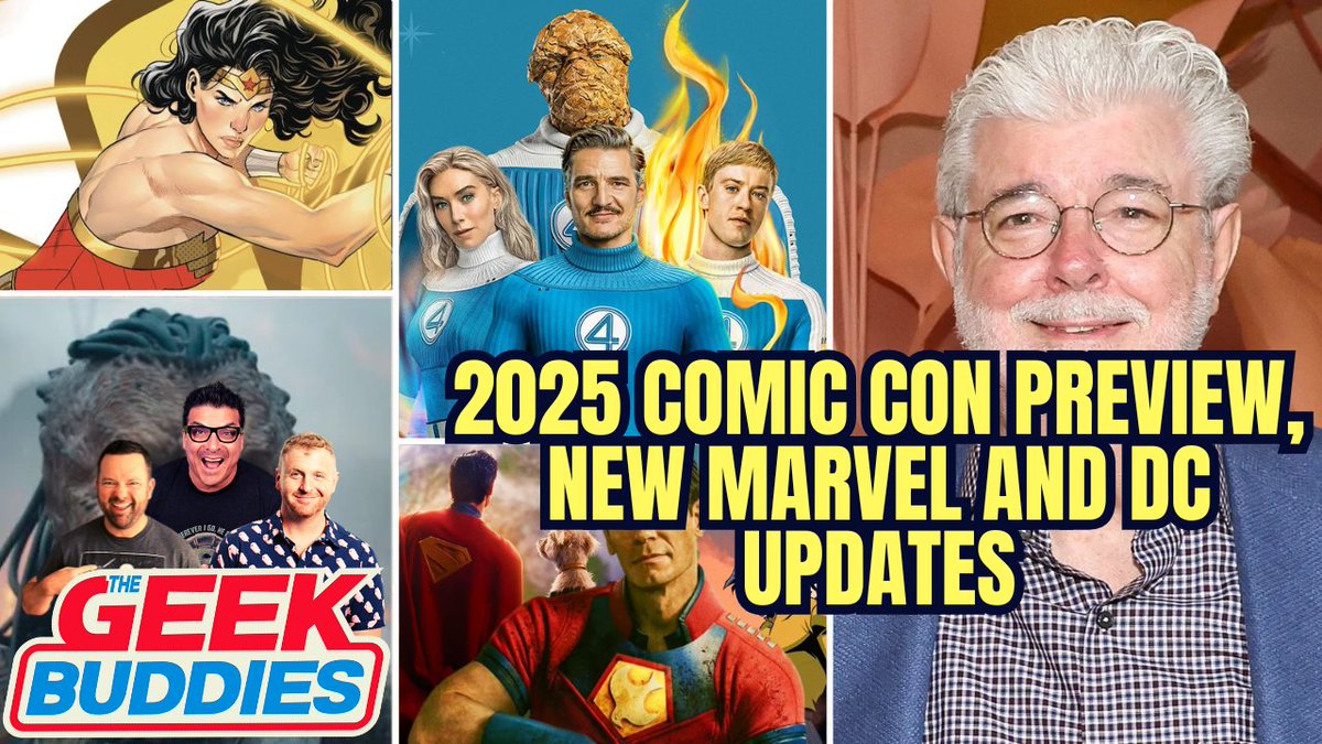 TheRochaSays's tweet image. NEW episode of THE GEEK BUDDIES is up!
Me, @mktoon and @Shannon_McClung talk:
- our 2025 San Diego Comic Con Preview
- Kevin Feige's New Path Forward for #Marvel
- #JamesGunn 's DC Updates, #PredatorBadlands trailer analysis and more!
📺 youtu.be/oNSqoghH7CU