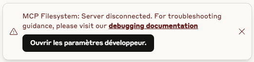 RobertGForge's tweet image. [FR]
Qui utilise @claudeai for Desktop ?
Mon #filesystem ne fonctionne plus.
Un coup de main, un sacrifice de poulet à la plein Lune peut-être ?
[UK]
Who&apos;s using #Claude for Desktop?
My #filesystem stopped working.
A helping hand, a chicken sacrifice on a full moon perhaps?