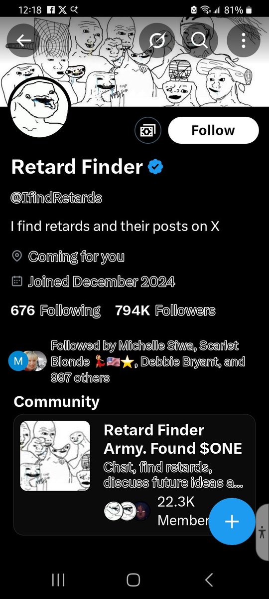 kimrorie8's tweet image. Good grief y'all, wake TFU!
Why are you following this Blackpiller!????
Gloom & fuggin DOOM
We're almost there...we are here!
President Trump is Killin it
And the Military is in Control