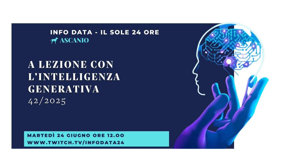 sole24ore's tweet image. Blog | I chatbot non hanno superato la prova di matematica alla maturità ma non è una brutta notizia #Ascanio - Info Data infodata.ilsole24ore.com/2025/07/23/i-c…