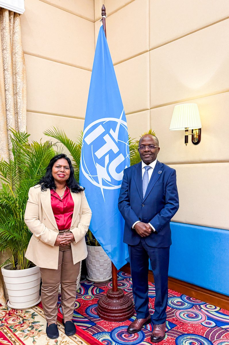 ITUBDTDirector's tweet image. Excellent exchange with Ms. Philomena Gnanapragasam, CEO of @myAIBD - host of this week's Asia Media Summit. We discussed new ways to work together to strengthen digital broadcasting capacity, cybersecurity & knowledge-sharing for sustainable digital development across…