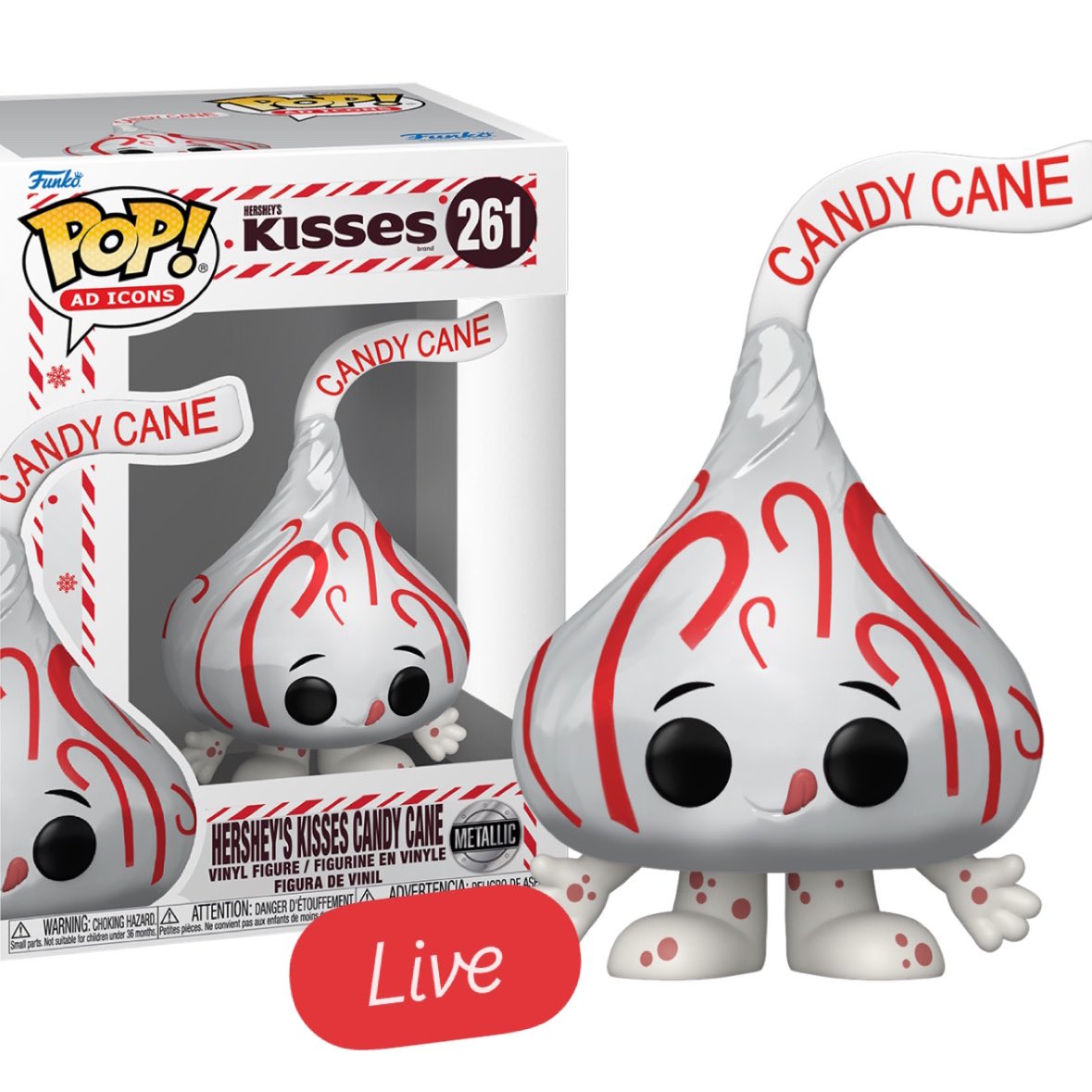 FunkoPOPsNews's tweet image. Now Live! Ad Icons Metallic Hershey's Kisses Candy Cane Funko POP! 🍬💖 Sweeten up your holiday collection! No charge until ship, and free ship $79+ at EE!
EE ~ fnkpp.com/EE
Amzn ~ fnkpp.com/Am723 ~ Later
#Ad #HersheysKisses #CandyCane #FPN #FunkoPOPNews…
