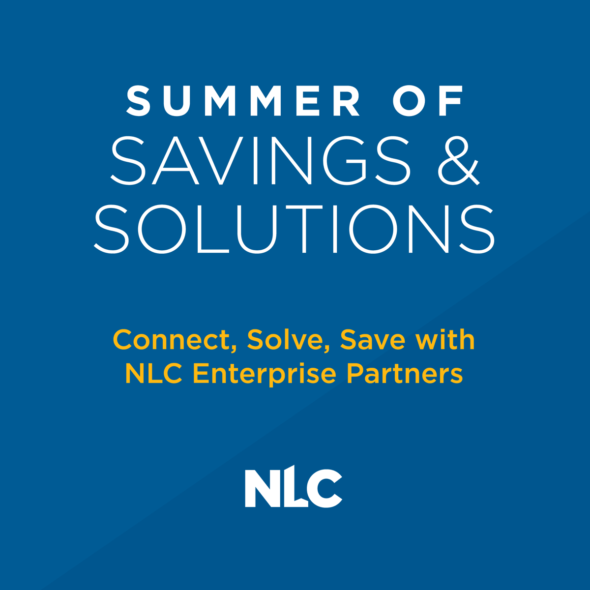 National League of Cities (@leagueofcities) on Twitter photo ☀️ It’s officially #SummerofSavingsAndSolutions at NLC! ☀️
Join us July through September as we spotlight partners (Public Finance Authority, <a href="/BAMutual/">BAM Mutual</a> <a href="/HomeServeUSA/">HomeServe USA</a>'s Service Line Warranty Program, <a href="/mission_square/">MissionSquare Retirement</a>, <a href="/Lexipol/">Lexipol</a>'s GrantFinder Tool and @digitalcgi) providing our ☀️ It’s officially #SummerofSavingsAndSolutions at NLC! ☀️
Join us July through September as we spotlight partners (Public Finance Authority, <a href="/BAMutual/">BAM Mutual</a> <a href="/HomeServeUSA/">HomeServe USA</a>'s Service Line Warranty Program, <a href="/mission_square/">MissionSquare Retirement</a>, <a href="/Lexipol/">Lexipol</a>'s GrantFinder Tool and @digitalcgi) providing our