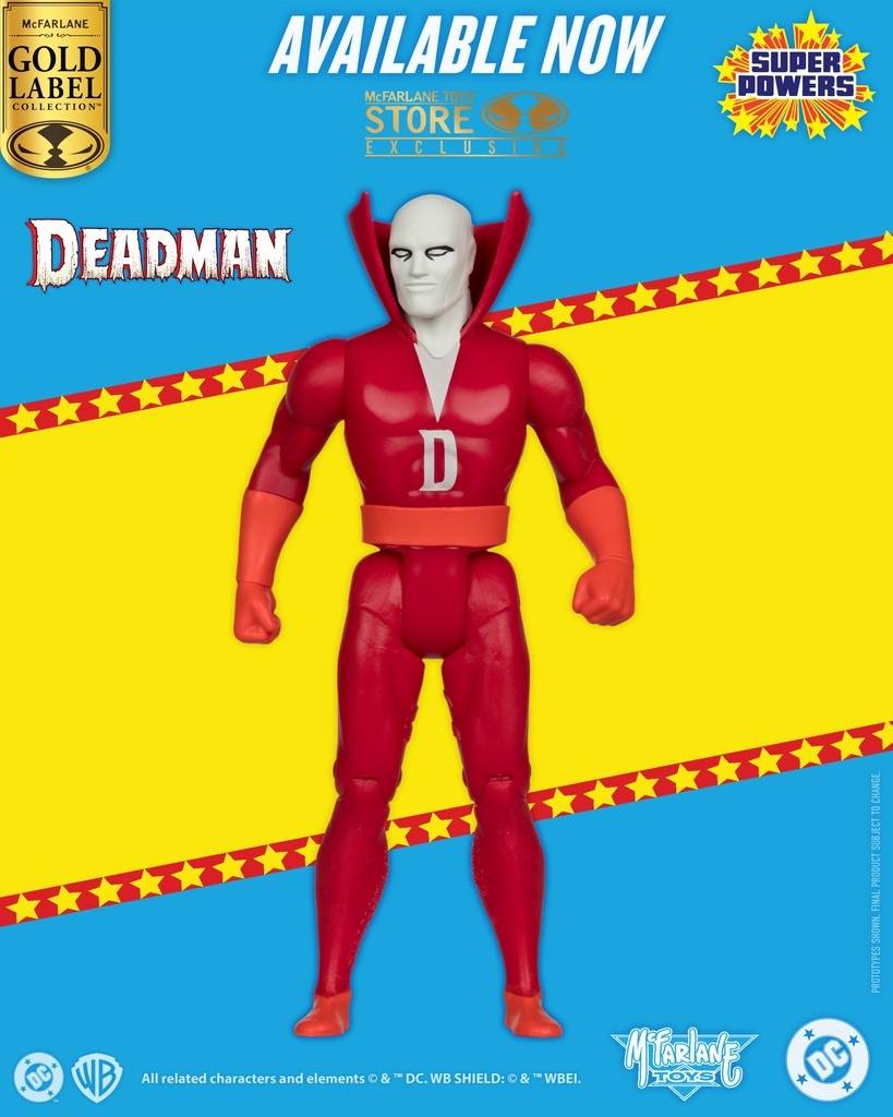 mcfarlanetoys's tweet image. Deadman™ Gold Label is available for pre-order NOW exclusively at McFarlane Toys Store!
➡️ bit.ly/DeadmanSPGL-MTS
4.5" scale DC Super Powers figure is featured in his classic look.
#McFarlaneToys #SuperPowers #DCSuperPowers #Deadman #DCComics