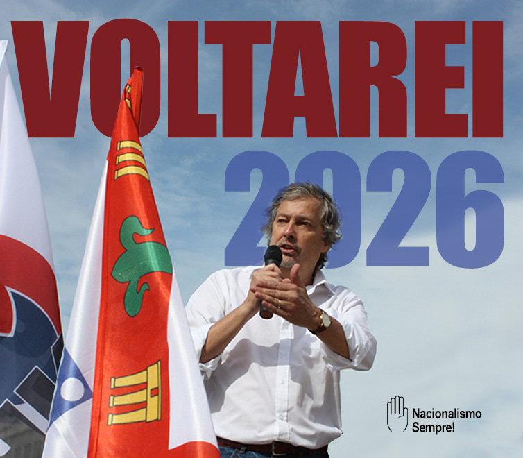 Fecha-se uma porta e abre-se um portão.
Nunca desistirei de lutar pelo nacionalismo.
Por Portugal - e mais nada!