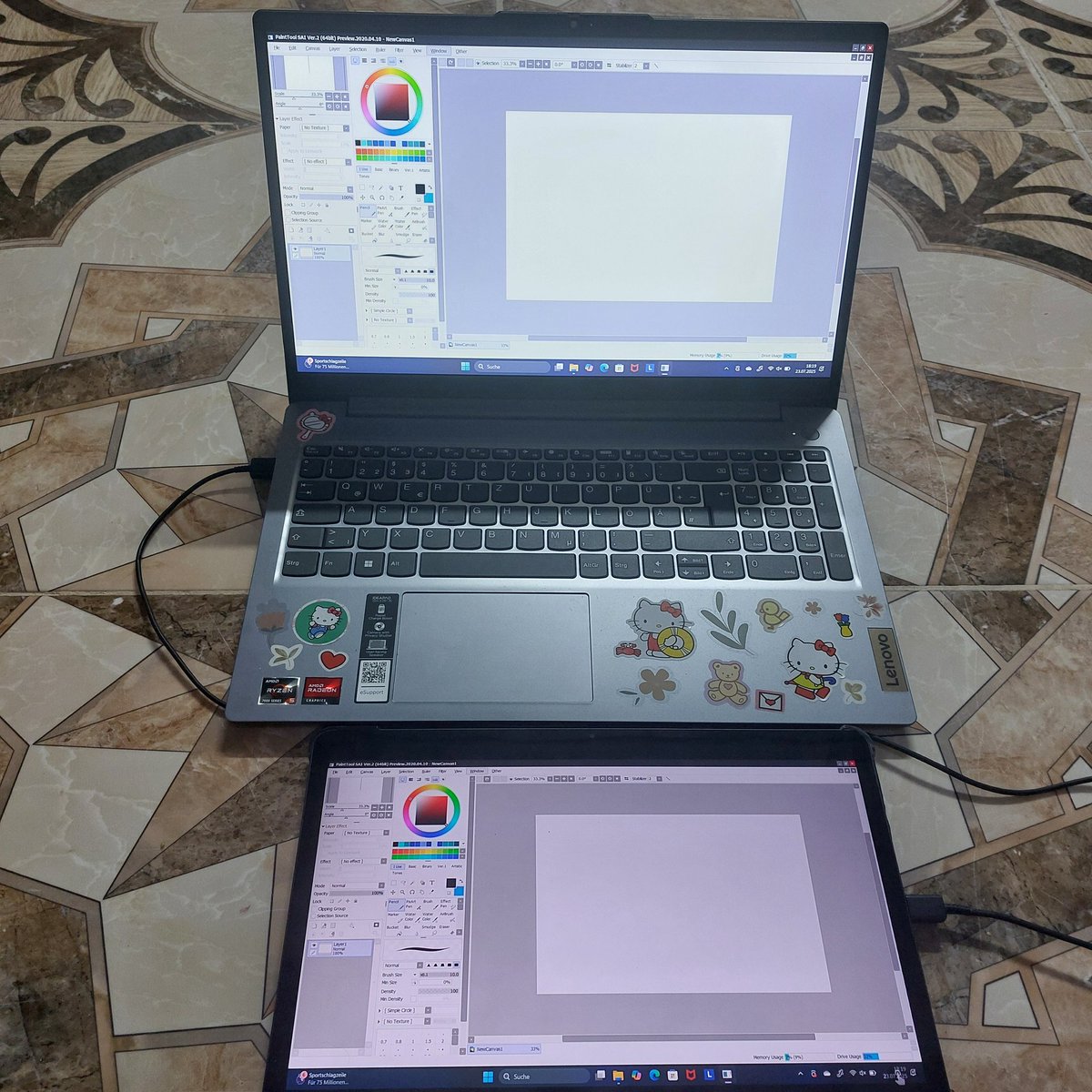 P0rple_rasberry's tweet image. I can finally draw smoothly on my Laptop after downloading super display