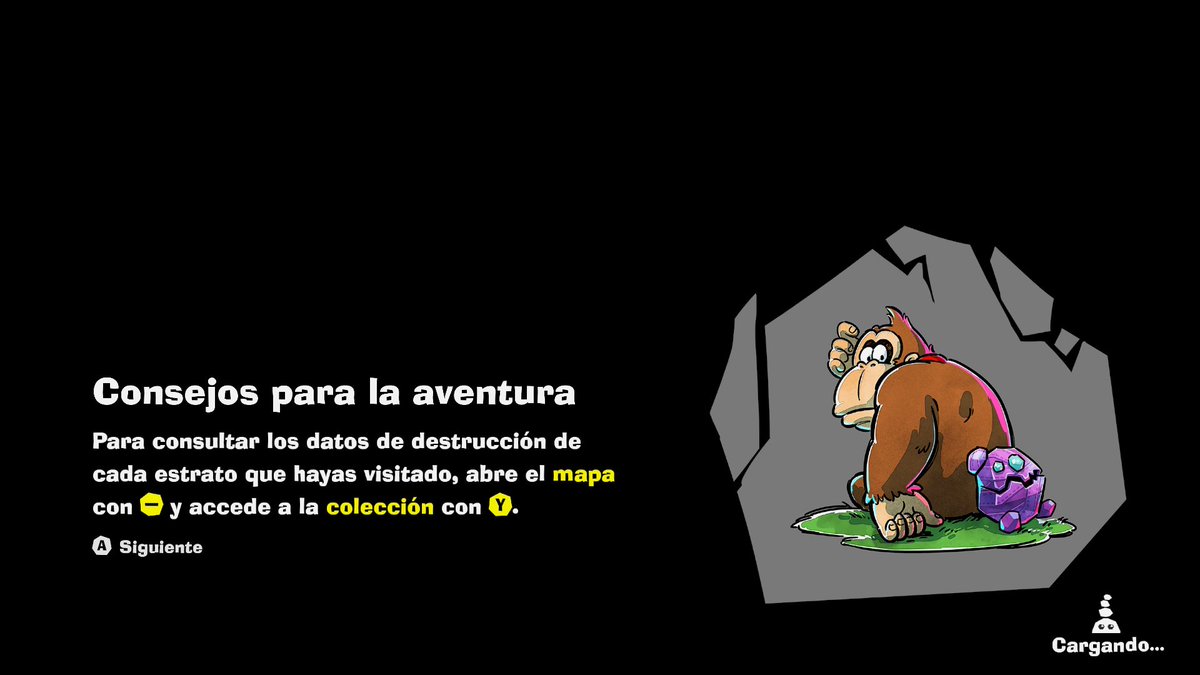 ElCajarito's tweet image. I love with my life these tiny artworks on the loading screens! 💛
#NintendoSwitch2 #DonkeyKongBananza