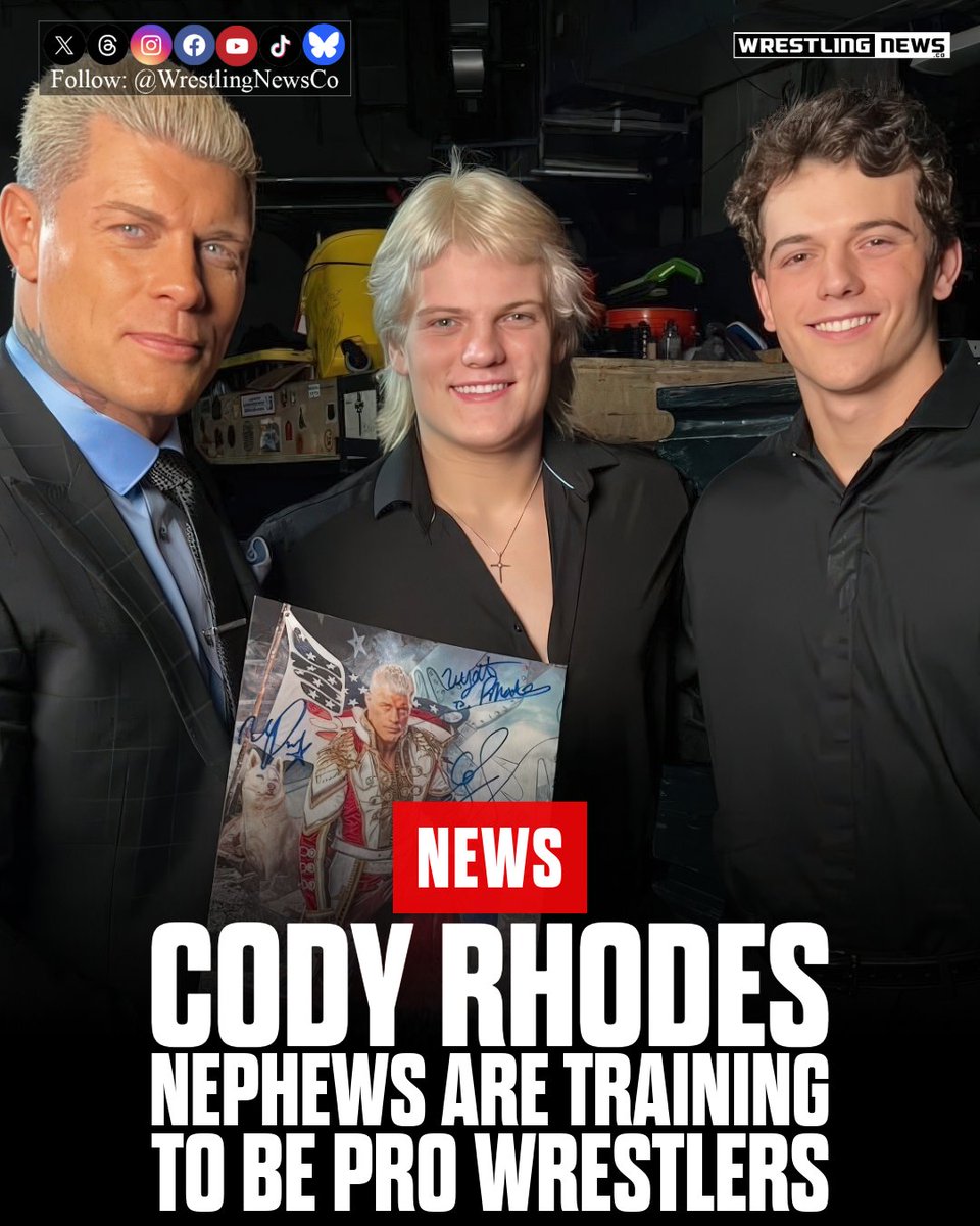 WrestlingNewsCo's tweet image. Cody Rhodes Nephews Are Training To Be Pro Wrestlers - wrestlingnews.co/wwe-news/cody-…