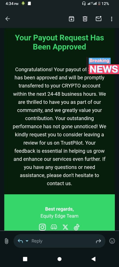 grind_floki's tweet photo. they’ve now made the move to reconnect and address the situation.
It shouldn’t have taken this long, but at least it all has been sorted out . Let’s hope their next steps match the expectations they set.
#Forex #EquityEdge #PropFirmReality #TransparencyMatters #TraderJourney https://t.co/ofHg5N8mHO
