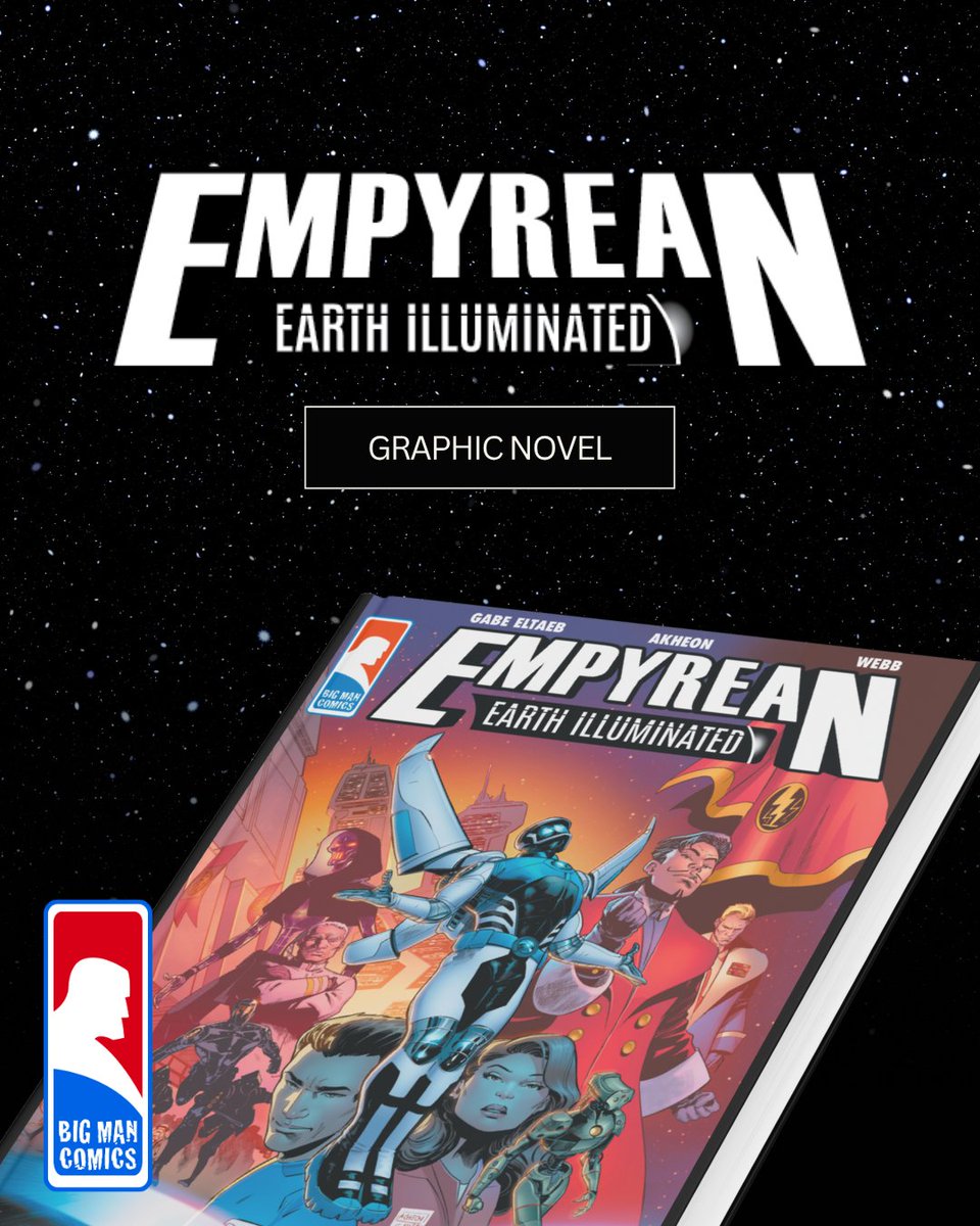 Bigmancomics's tweet image. Empyrean: Earth Illuminated is the long awaited sci-fi classic from BigManComics and the Webb Family.
In a world ruled by fear, a shadow looms over the planet Solis, where one man’s lies darken the stars. The iron grip of the tyrant Kazimir crushes all hope under the guise of…