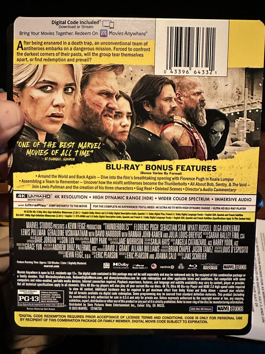 Ralph Potts (@ralphavsreviews) on Twitter photo Today’s arrival for review. Looking forward to my first viewing. The steelbook is pretty snazzy. <a href="/UltraHDBluray/">Ultra HD Blu-ray 💿</a> <a href="/AVSforum/">AVS Forum</a> <a href="/the4kCollectivE/">4K ᑕOᒪᒪEᑕTIᐯE</a> <a href="/theaterbyte/">TheaterByte</a> <a href="/MarvelStudios/">Marvel Studios</a> <a href="/HDMOVIESOURCE/">HD MOVIE SOURCE</a> <a href="/hdreport/">HD Report</a> Today’s arrival for review. Looking forward to my first viewing. The steelbook is pretty snazzy. <a href="/UltraHDBluray/">Ultra HD Blu-ray 💿</a> <a href="/AVSforum/">AVS Forum</a> <a href="/the4kCollectivE/">4K ᑕOᒪᒪEᑕTIᐯE</a> <a href="/theaterbyte/">TheaterByte</a> <a href="/MarvelStudios/">Marvel Studios</a> <a href="/HDMOVIESOURCE/">HD MOVIE SOURCE</a> <a href="/hdreport/">HD Report</a>