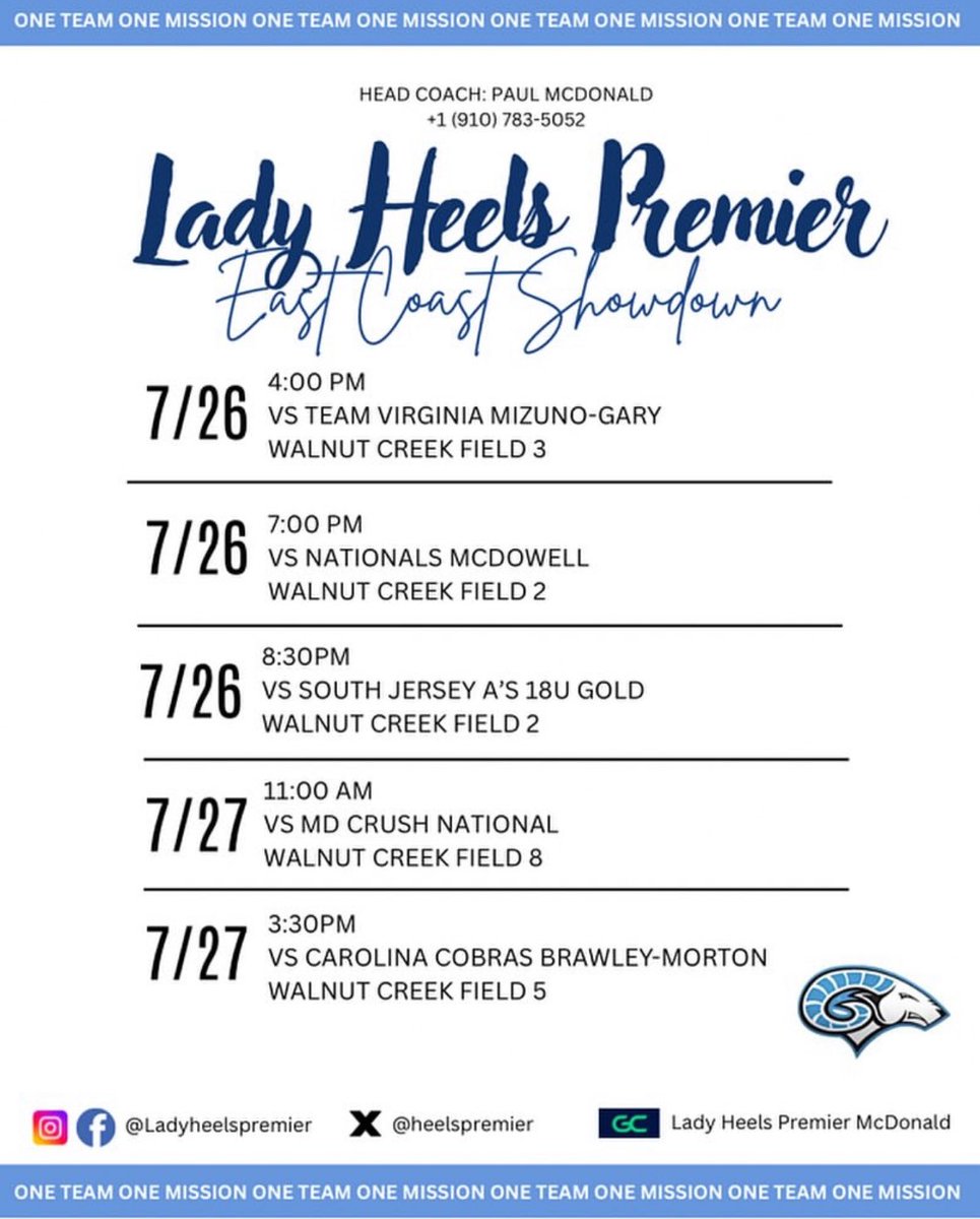 anwynnwilliams2026 (@anwynnlila) on Twitter photo Our schedule for the East Coast Showdown this weekend! Super excited to be back with my girls.
<a href="/HeelsPremier/">Lady Heels Premier</a> <a href="/jerseypauley/">Paul E Mcdonald</a> <a href="/TierOneFP/">Tier One Fastpitch</a> Our schedule for the East Coast Showdown this weekend! Super excited to be back with my girls.
<a href="/HeelsPremier/">Lady Heels Premier</a> <a href="/jerseypauley/">Paul E Mcdonald</a> <a href="/TierOneFP/">Tier One Fastpitch</a>