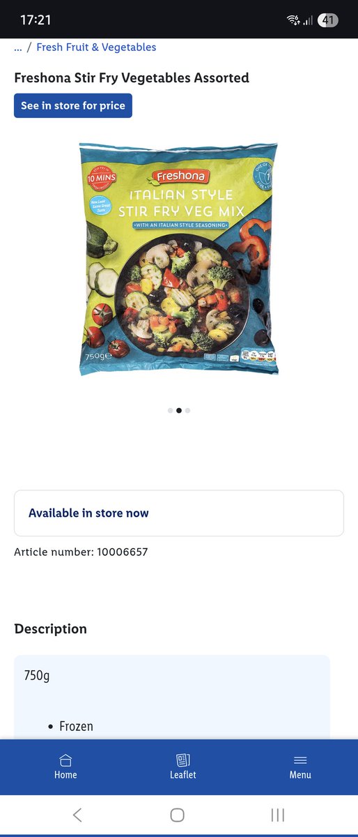SkyNet_'s tweet photo. @lidl_ireland hi lidl, you know those delicious stirfries in frozen section. 
For past 3 weeks I've tried two of my local stores and neither had any in stock.
Are they discontinued? https://t.co/TTfajfunUy