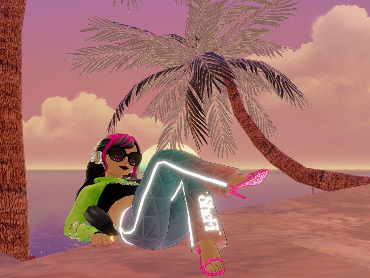 Canessa (@canessadcl) on Twitter photo Enjoying a digital sunrise between <a href="/shefiorg/">shefi.eth (💫,💫)</a> classes in <a href="/decentraland/">Decentraland</a>
wearing the top and hair I helped design,
surrounded by the trees I modeled and animated in <a href="/Blender/">Blender 🔶</a>
It’s amazing that we can just build things here ❤️🧡💛 Enjoying a digital sunrise between <a href="/shefiorg/">shefi.eth (💫,💫)</a> classes in <a href="/decentraland/">Decentraland</a>
wearing the top and hair I helped design,
surrounded by the trees I modeled and animated in <a href="/Blender/">Blender 🔶</a>
It’s amazing that we can just build things here ❤️🧡💛