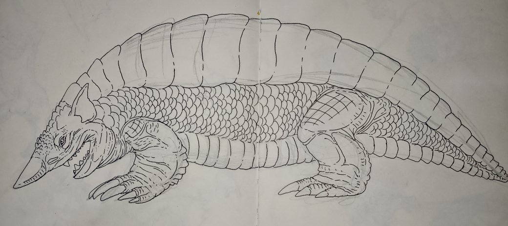 john_bernasol's tweet image. Baragon the spicy sausage!! #Baragon #Godzilla
