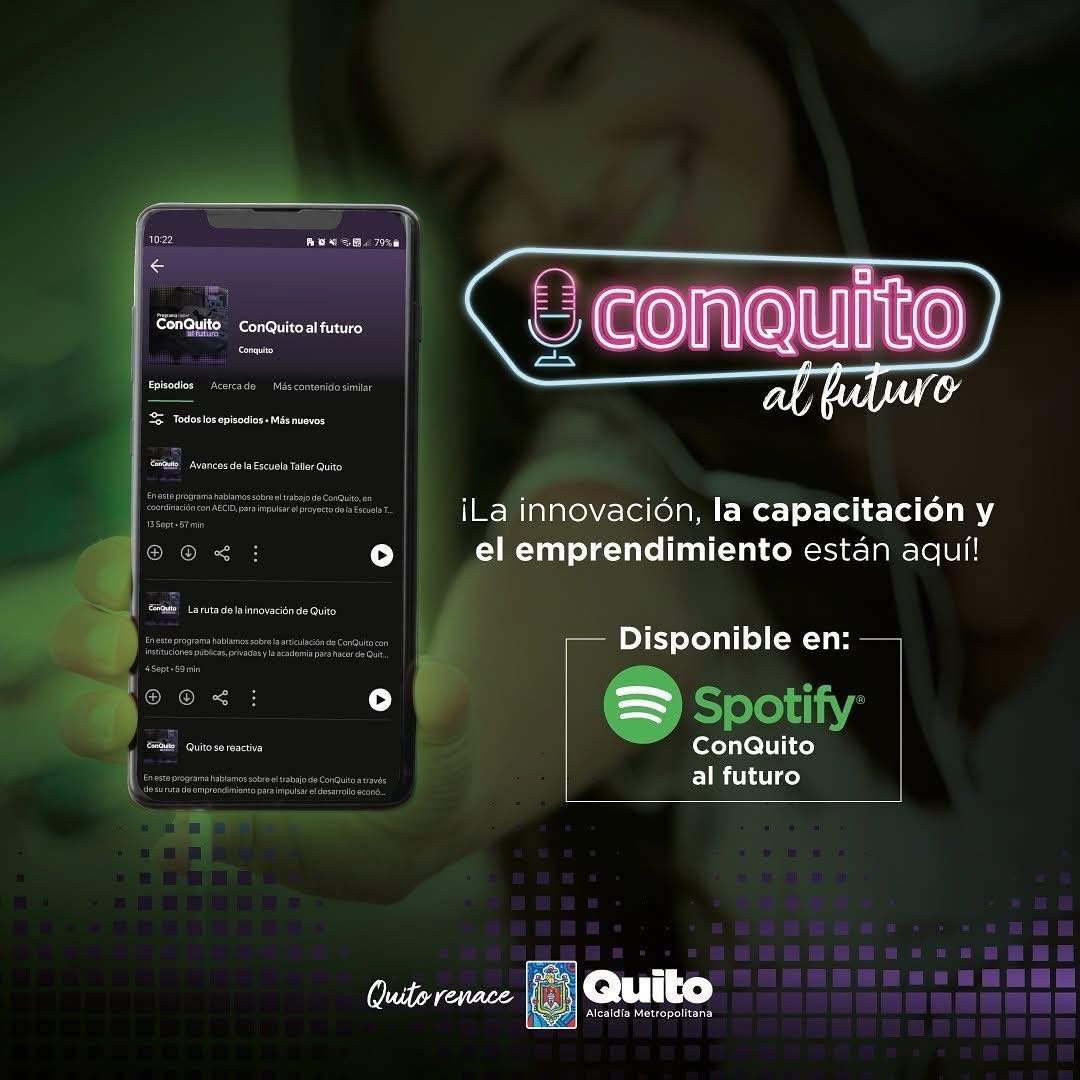 🎧#ConQuitoAlFuturo | ¡No te pierdas ningún episodio!

Únete a nuestro Spotify y escucha nuestro podcast sobre el fomento de la productividad, emprendimiento e innovación en la capital.

Síguenos y haz crecer tu negocio con #ConQuito👉bit.ly/3Ept1SI 

#QuitoRenace