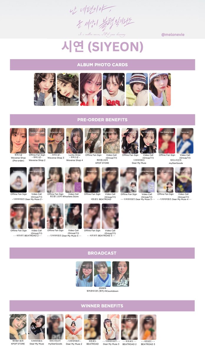QWER 'Be Your Harmony' Photocard Template Chodan, Magenta, Hina