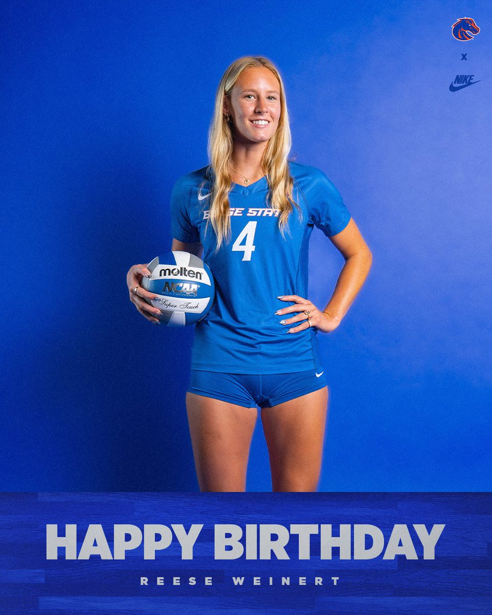 BroncoSportsVB's tweet image. Wishing a very 𝓗𝓪𝓹𝓹𝔂 𝓑𝓲𝓻𝓽𝓱𝓭𝓪𝔂 to our own Reese Weinert🎉
#BleedBlue | #WhatsNext