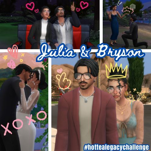 justmysharkie's tweet image. We&apos;ve made it to the second Gen of the HotTeaLegacy Challenge!~ ✨

Gen 2: The other Woman 

After graduating Medical school she started her internship and met 💖Bryson💖

after a *ahem* divorce from his Wife he happily popped the question to Julia!~ 

till next time Xoxo sul…