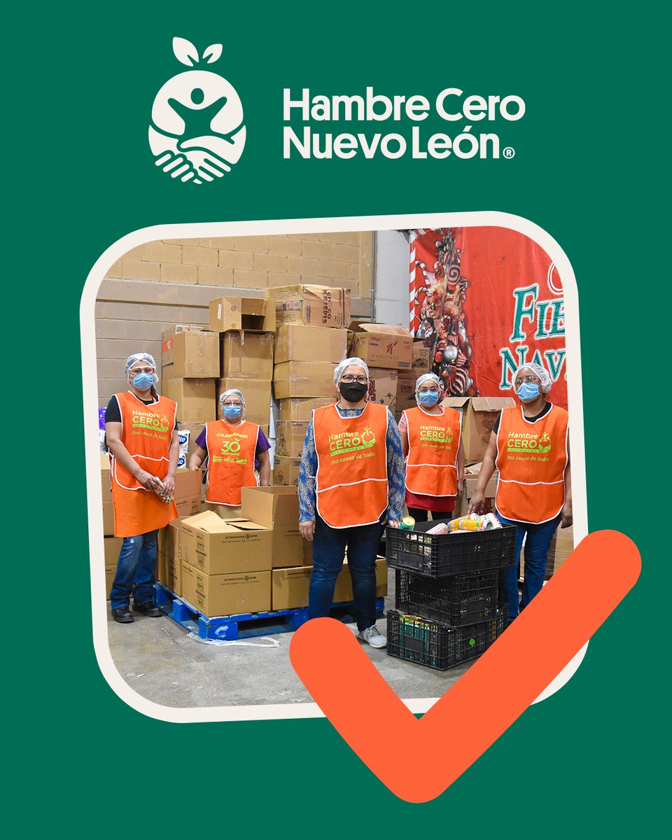 🤝💚 En Hambre Cero Nuevo León, trabajamos en conjunto con el Banco de Alimentos de Cáritas de Monterrey para combatir la pobreza alimentaria en nuestra región. 🌽🍎 A través de esta alianza, rescatamos alimentos y los hacemos llegar a quienes más los necesitan. 🫶✨