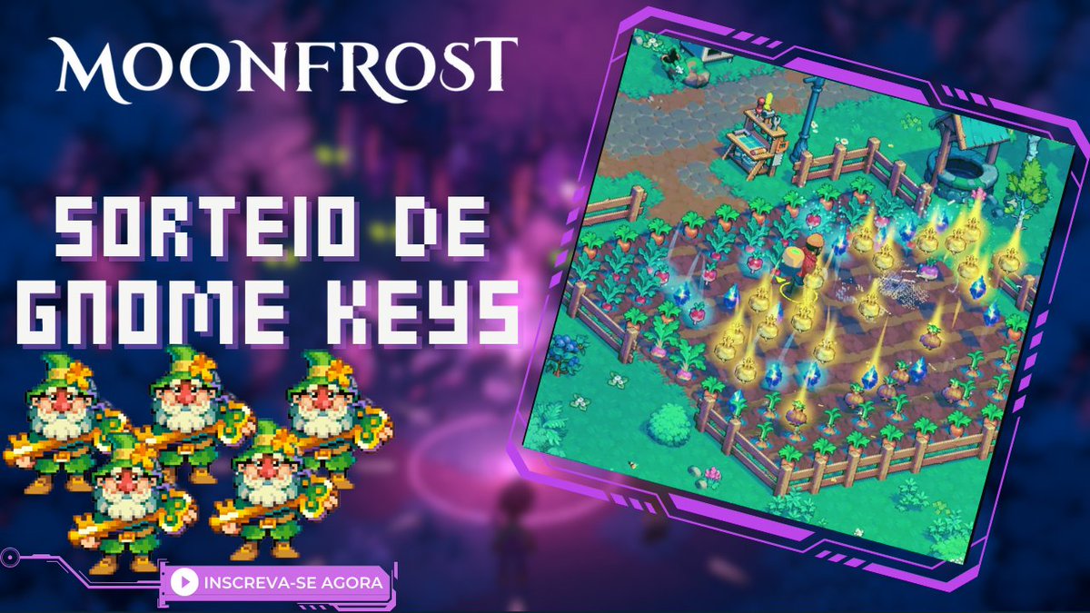 ColetorNFT's tweet image. 🇧🇷 Olá, pessoal! Juntem-se a mim para uma LIVE especial hoje às 20h  no meu canal do YouTube!

Estou apresentando uma LIVE em uma parceria incrível com  @MoonfrostGame!

Estou sorteando algumas Chaves do Gnome para o Acesso Antecipado.

Muito obrigado ao @MoonfrostGame  pelas…