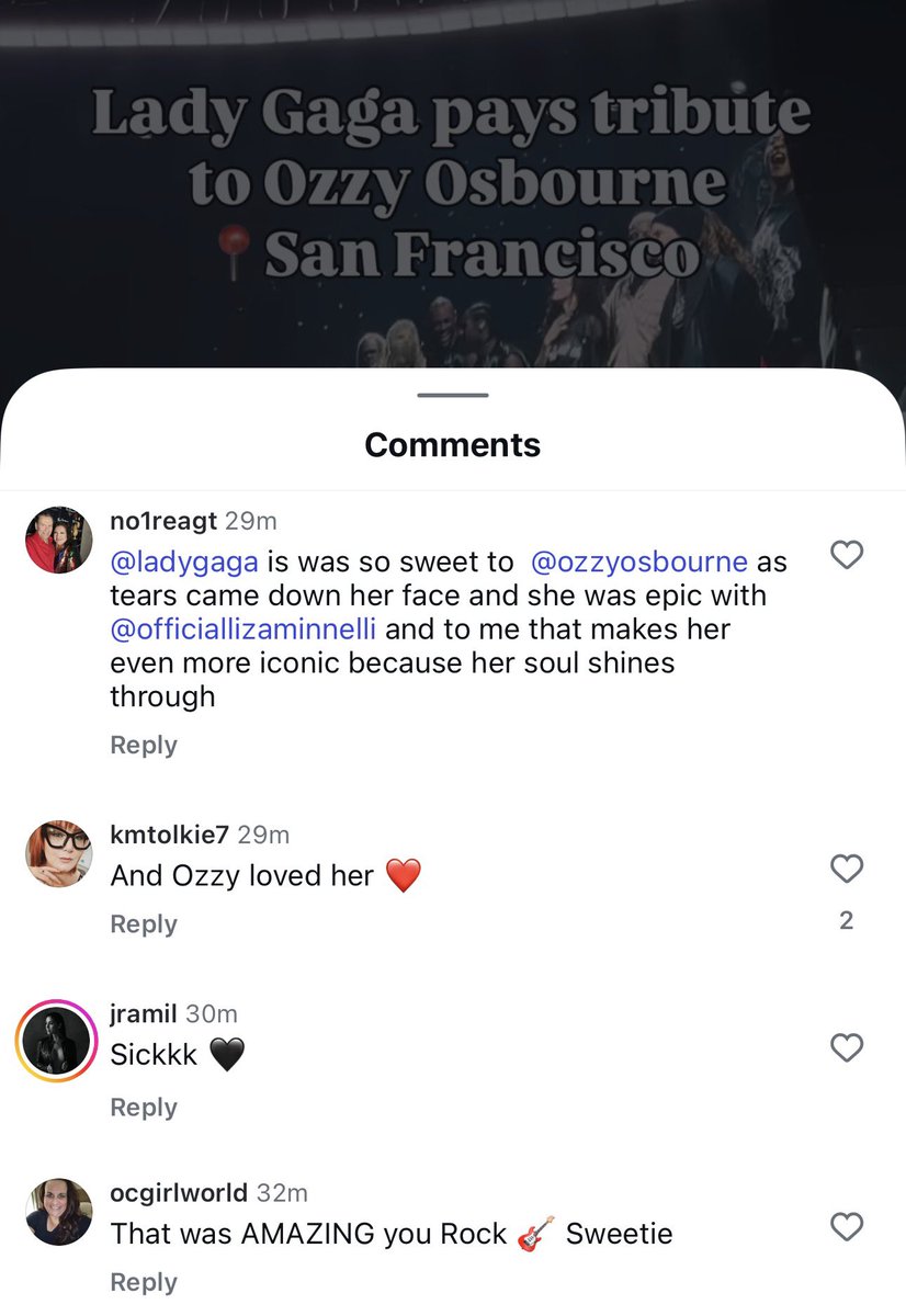 offtoorion's tweet image. can we take a minute to appreciate Ozzy fans praising Gaga after her tribute? she is the queen of respect, she’s an icon who will always recognise her icons, and that is ONE of the reasons why she is so respected by people who enjoy MUSIC