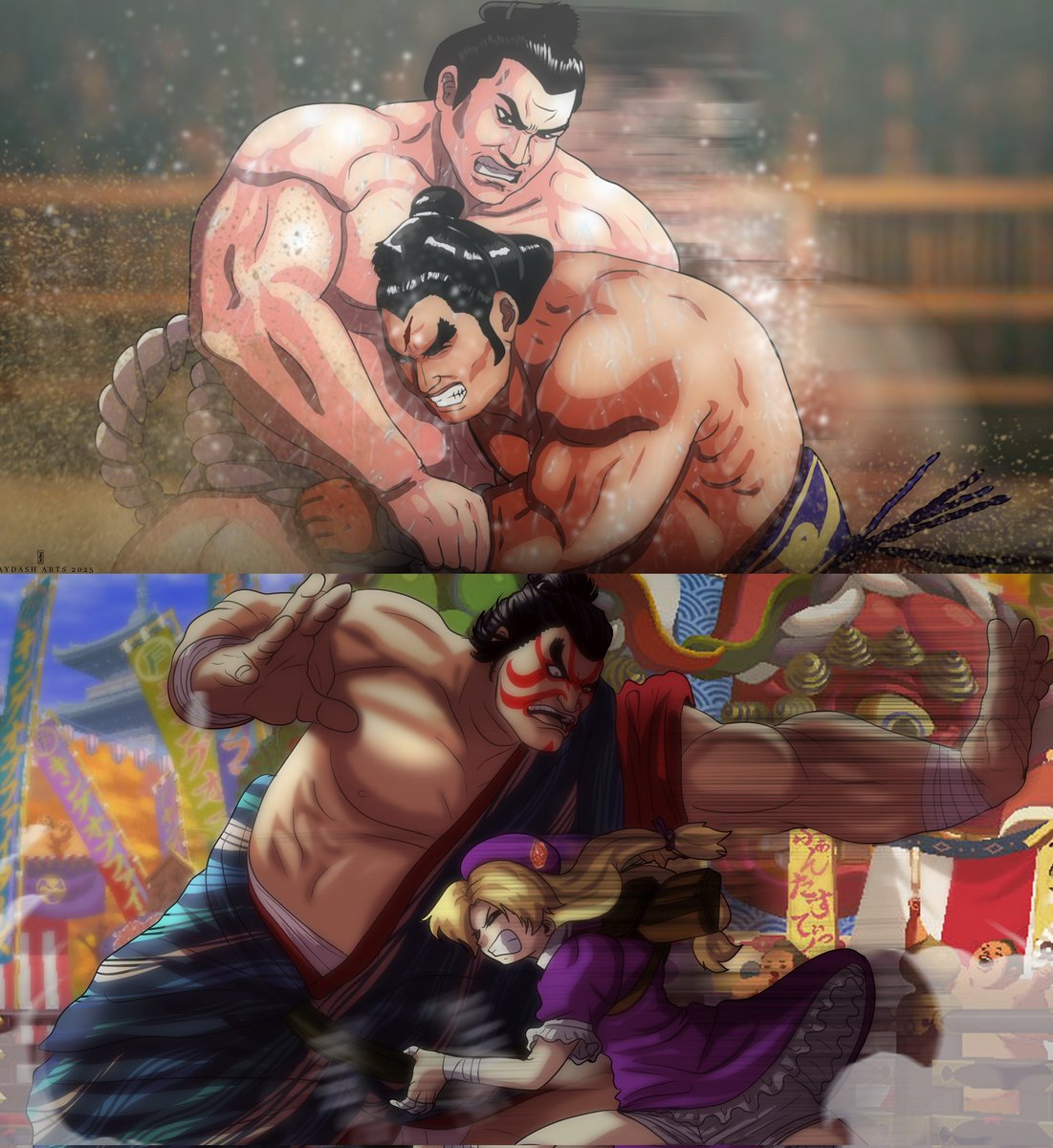 Raydash30's tweet image. SUMO FIGHT #takaarashi #virtuafighter #ganryu #tekken #ehonda #StreetFighter #hinakoshijou #kof #sega #bandainamco #snk #capcom #RAYDASHARTS